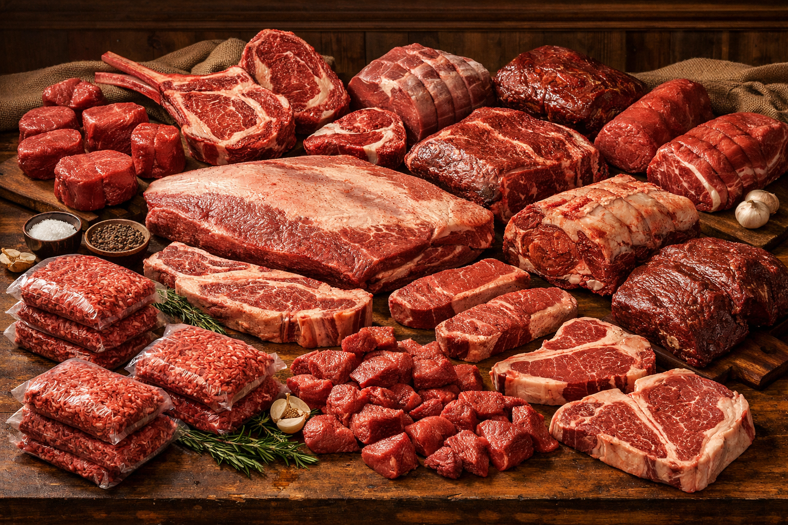 Whole beef share of complete cuts